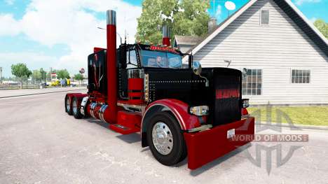 Deadpool de la peau pour le camion Peterbilt 389 pour American Truck Simulator
