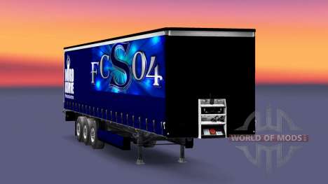La peau FC Schalke 04 sur semi-remorque pour Euro Truck Simulator 2