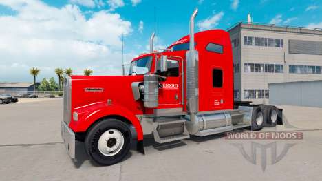 Скин Knight Transportation на Kenworth W900 für American Truck Simulator