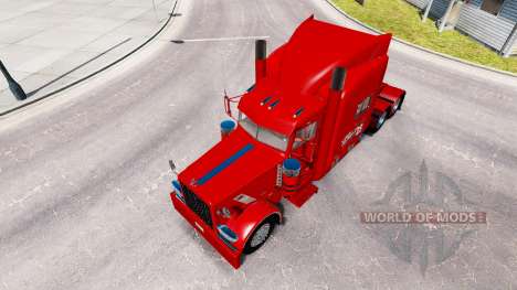 Skin 29 Budweiser Peterbilt tractor 389 pour American Truck Simulator