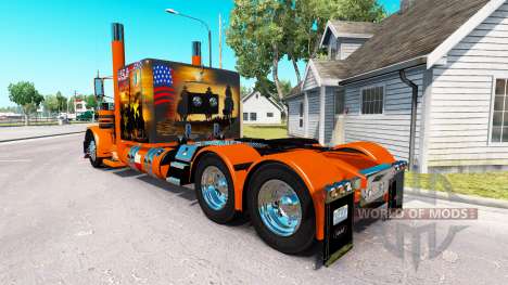 La peau USA Texas pour le camion Peterbilt 389 pour American Truck Simulator