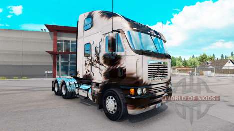 Скин Retravaillé Dalmatin на Freightliner Argosy pour American Truck Simulator
