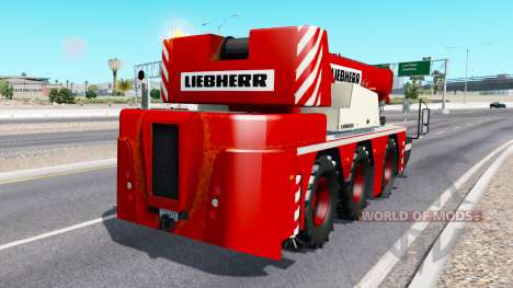Mobilkran Liebherr in traffic v2.0 für American Truck Simulator