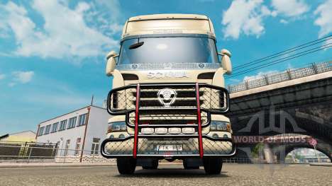 Le V8 de pare-chocs sur le tracteur Scania pour Euro Truck Simulator 2