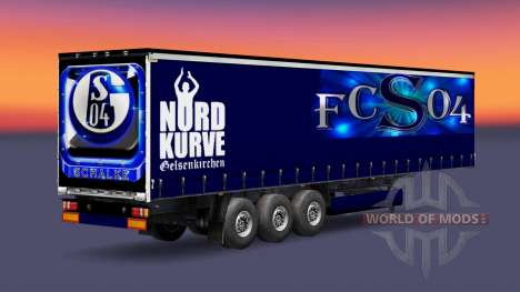 La peau FC Schalke 04 sur semi-remorque pour Euro Truck Simulator 2