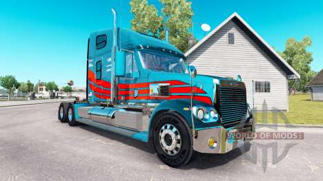 La peau sur le camion Freightliner Coronado pour American Truck Simulator