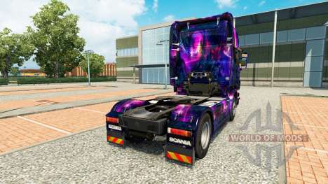 Haut-Desktop oGrafhic auf Zugmaschine Scania für Euro Truck Simulator 2