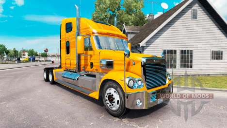 La peau Métallique sur le camion Freightliner Co pour American Truck Simulator