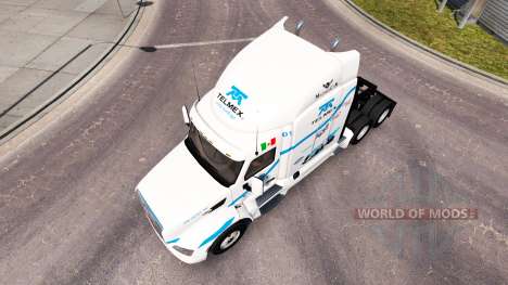 Telmex de la peau pour le camion Peterbilt pour American Truck Simulator