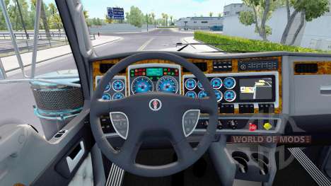 La couleur bleue de l'appareil, d'un Kenworth W9 pour American Truck Simulator