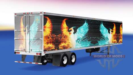Haut-CS Logistik " 01 " auf dem Auflieger-Kühlsc für American Truck Simulator