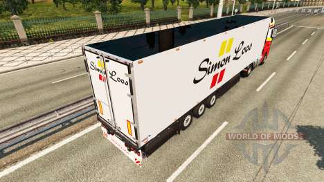 Semitrailer refrigerator Schmitz Simon Loos pour Euro Truck Simulator 2