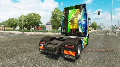 Brasil 2014 peau v3.0 pour Volvo camion pour Euro Truck Simulator 2