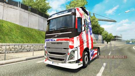 USA-skin für den Volvo truck für Euro Truck Simulator 2