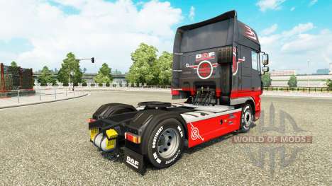 Grau Rot skin für DAF-LKW für Euro Truck Simulator 2