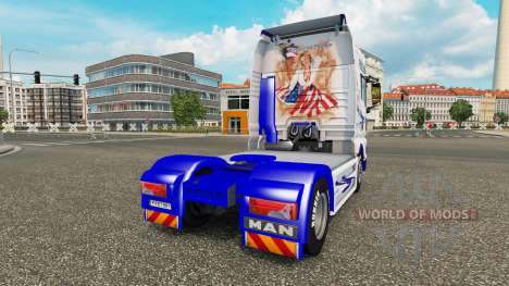 American Dream-skin für MAN-LKW für Euro Truck Simulator 2
