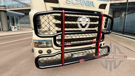 Le V8 de pare-chocs sur le tracteur Scania pour Euro Truck Simulator 2