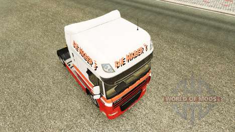 Les Nabers skin for DAF truck pour Euro Truck Simulator 2