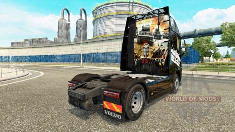 La peau de World of Tanks sur Volvo trucks pour Euro Truck Simulator 2