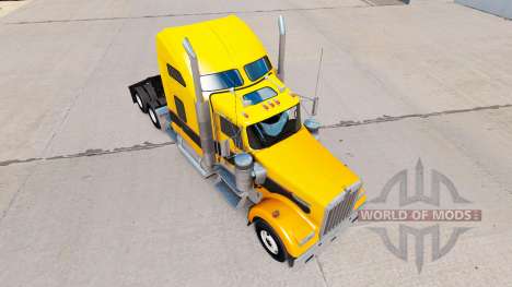 La peau de l'Or Noir sur le camion Kenworth W900 pour American Truck Simulator