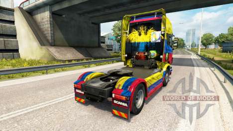 La Colombie Copa 2014 de la peau pour Scania cam pour Euro Truck Simulator 2