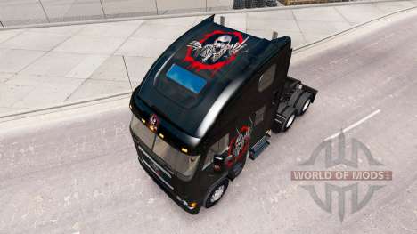 La peau a Retravaillé le Crâne sur le camion Fre pour American Truck Simulator