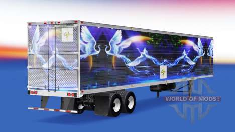 Haut-CS Logistik-02 auf die Auflieger-Kühlschran für American Truck Simulator
