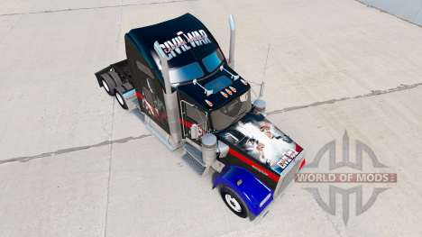 Haut Bürgerkrieg für die LKW-Kenworth W900 für American Truck Simulator