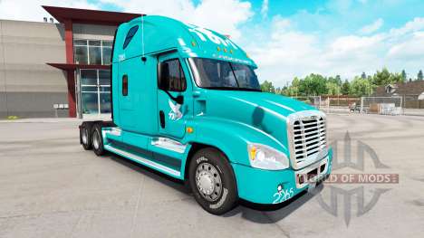 La peau TUM sur tracteur Freightliner Cascadia pour American Truck Simulator