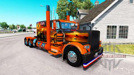 Haut-USA-Texas-truck-Peterbilt 389 für American Truck Simulator