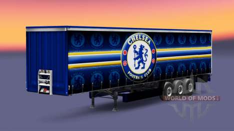 La peau de Chelsea FC v1.3 sur la remorque pour Euro Truck Simulator 2
