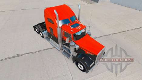 Flash de la peau Personnalisé camion Kenworth W9 pour American Truck Simulator
