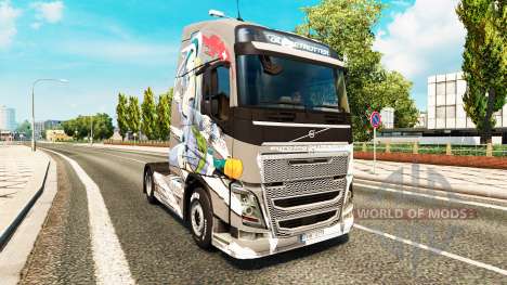 La peau de l'Euro de la Logistique chez Volvo tr pour Euro Truck Simulator 2