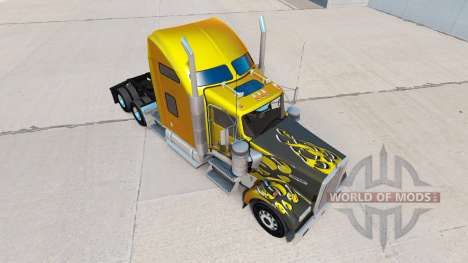 Skin Carbon Custom auf der LKW-Kenworth W900 für American Truck Simulator