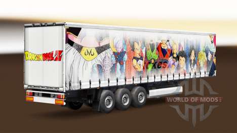 Haut Dragon Ball, die auf dem Anhänger für Euro Truck Simulator 2