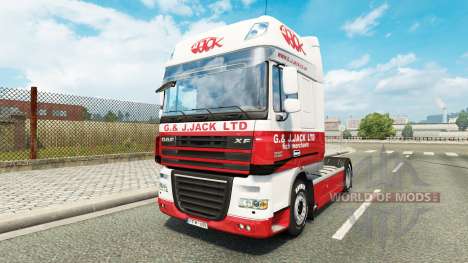 La Peau G. J. Jack Ltd. DAF pour Euro Truck Simulator 2