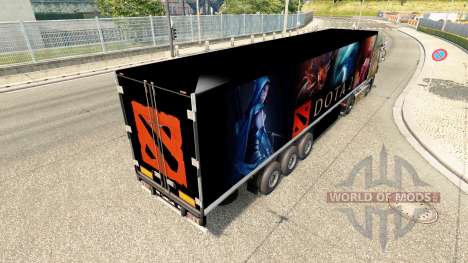 La peau de Dota 2 sur la remorque pour Euro Truck Simulator 2