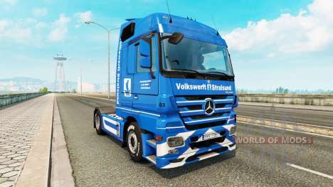 Volkswerft Stralsund skin for truck Mercedes-Ben für Euro Truck Simulator 2