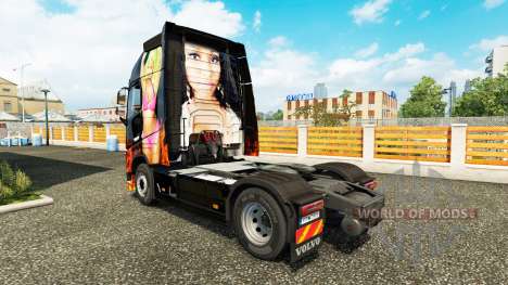 Nicki Minaj peau pour Volvo camion pour Euro Truck Simulator 2