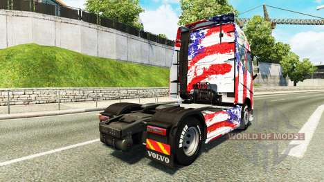 USA-skin für den Volvo truck für Euro Truck Simulator 2