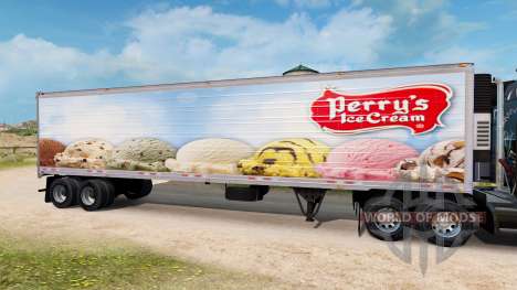 La peau Perrys de la Crème Glacée sur la semi-re pour American Truck Simulator