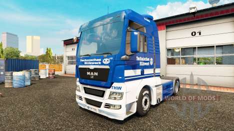 La peau THW tracteur HOMME pour Euro Truck Simulator 2