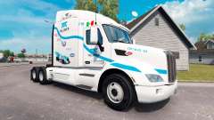 Telmex skin für den truck Peterbilt für American Truck Simulator