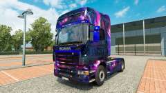 La peau de Bureau oGrafhic sur tracteur Scania pour Euro Truck Simulator 2