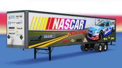 Haut auf NASCAR all-Metall-Anhänger für American Truck Simulator