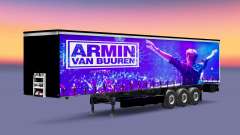 La peau Armin van Buuren sur la remorque pour Euro Truck Simulator 2