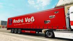 André Voss de la peau pour la remorque pour Euro Truck Simulator 2