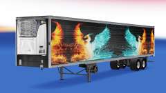 Haut-CS Logistik " 01 " auf dem Auflieger-Kühlschrank für American Truck Simulator