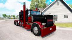 Deadpool de la peau pour le camion Peterbilt 389 pour American Truck Simulator