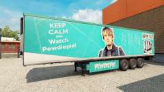 Haut PewDiePie auf den trailer für Euro Truck Simulator 2
